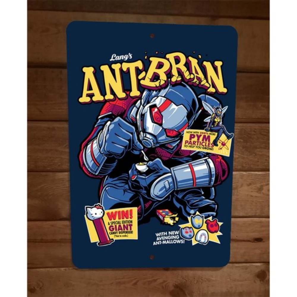 Ant Man Bran Cereal Marvel Comics Parody 8x12 Metal‎ Wall Sign